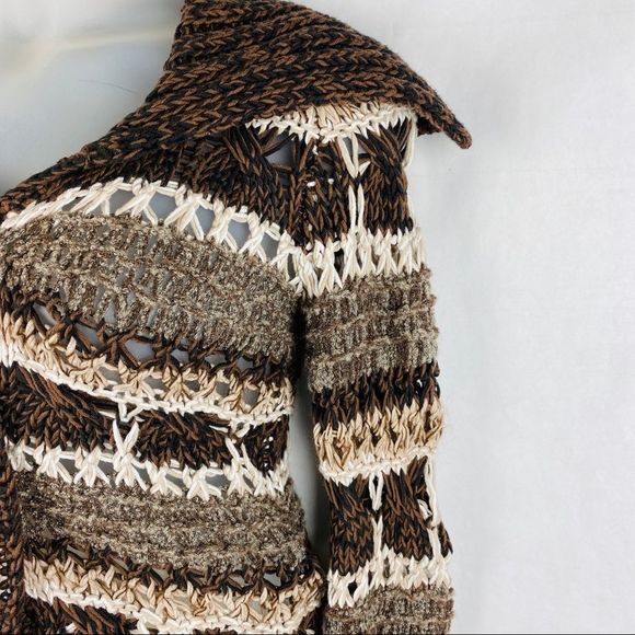 Oui Moments Crochet knitted Button Front Cardigan - Picture 3 of 8